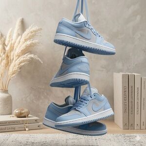 Nike Air Jordan 1 Low Football Grey UNC W9 DC0774-050 NIB